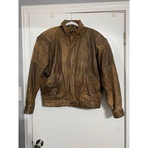 Adventure Bound Originals leather jacket  Size large. 100% leather with zip off